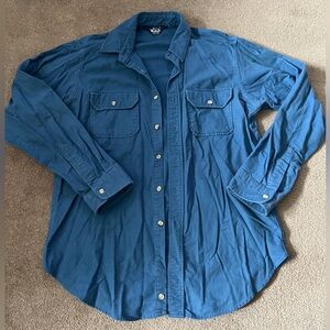 Woolrich Deep Blue Button Up Shirt